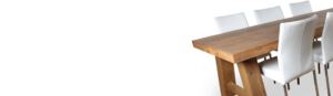 Stoere houten tafel op maat gemaakt in onze meubel werkplaats in Gendt, tussen Nijmegen en Arnhem. Sessink Wonen maakt houten meubels op maat. Eiken maatwerk, maar ook andere houtsoorten. In onze showroom in Gendt tonen we niet alleen veel modellen tafels, ook stoelen, banken, kasten en fauteuils.